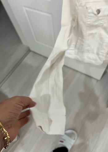 m Beden beyaz Renk Beyaz Kadın Denim Ceket DEFACTO M beden