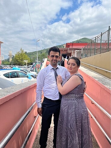 Mor renk abiye