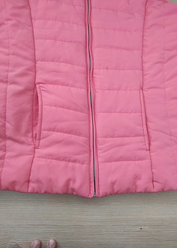 Pembe Fermuarlı kız çocuk şişme Yelek - Görsel 2