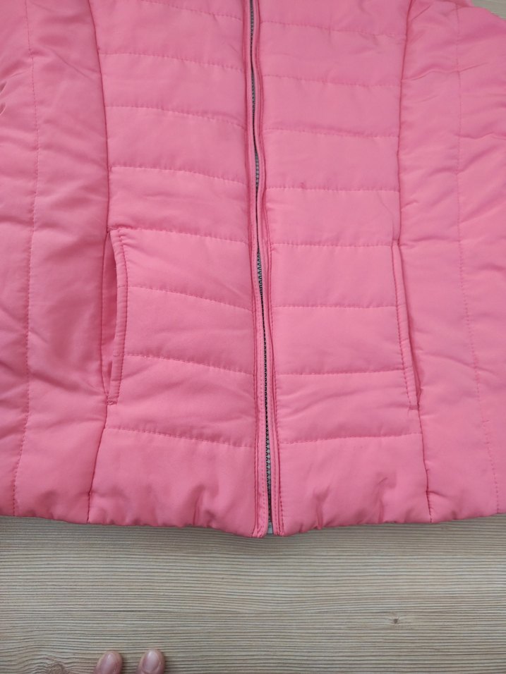 Pembe Fermuarlı kız çocuk şişme Yelek - Görsel 2