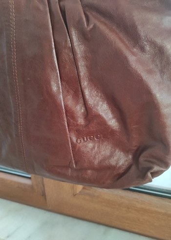 Kahverengi Deri Kadın Çanta Tokalı - Görsel 3