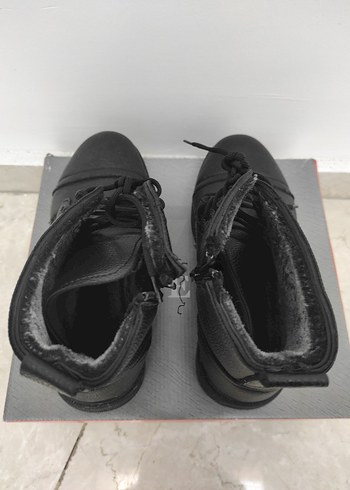 Siyah Tokalı Erkek Goth Bot - Görsel 4