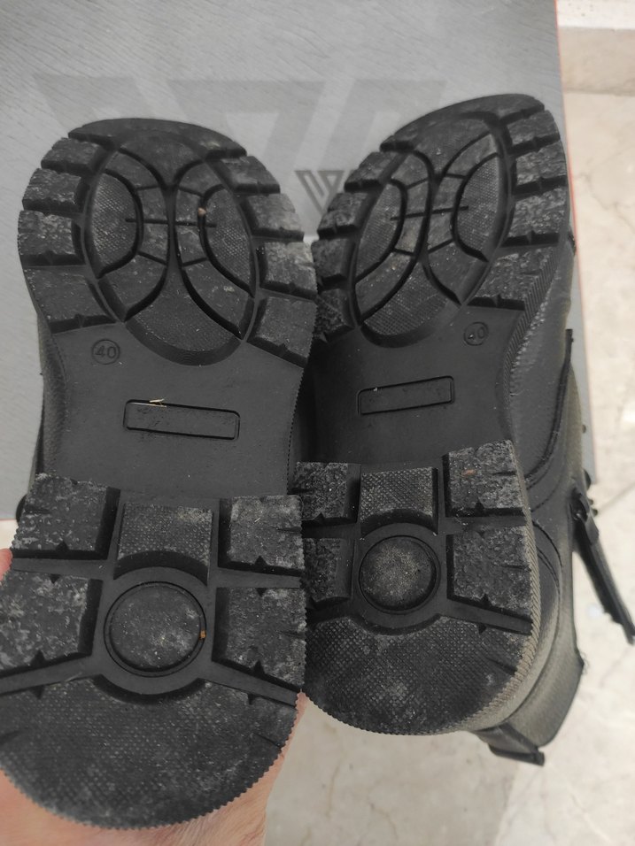 Siyah Tokalı Erkek Goth Bot - Görsel 5