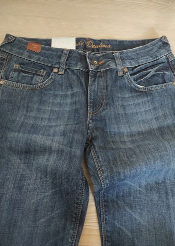 Günlük Kullanım Lacivert Kadın Kot Pantolon - Görsel 3