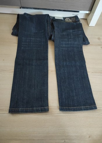 Günlük Kullanım Lacivert Kadın Kot Pantolon - Görsel 8