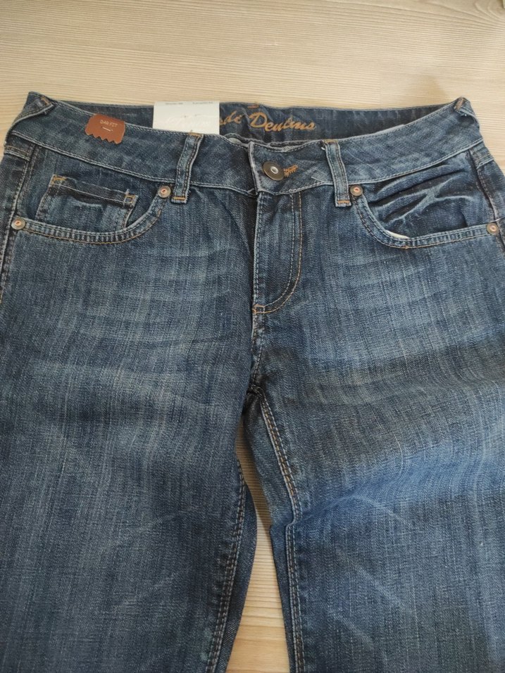 Günlük Kullanım Lacivert Kadın Kot Pantolon - Görsel 3