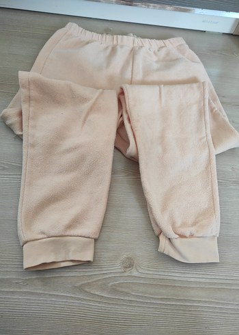 Kız Uzun Kollu Peluş Detaylı  pijama Takımı - Görsel 6