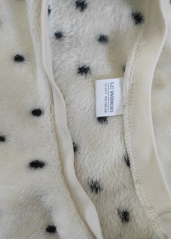 Kız Uzun Kollu Peluş Detaylı  pijama Takımı - Görsel 5