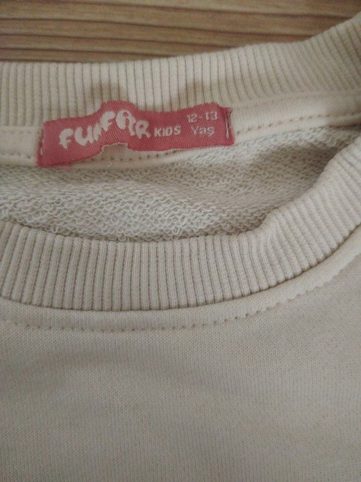 Beyaz Örgü Detaylı Kız Eşofman Takımı - Görsel 4