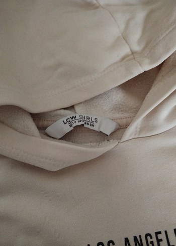 Beyaz Pamuklu Kız Çocuk Uzun Kollu  kapşonluTişört - Görsel 5