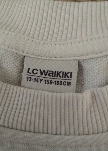 Beyaz Pamuklu kız çocuk sweatshirt - Görsel 4