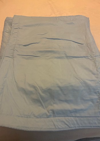 Pastel Mavi Düz Yatak Örtüsü - Görsel 6