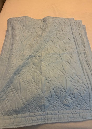 Pastel Mavi Düz Yatak Örtüsü - Görsel 5