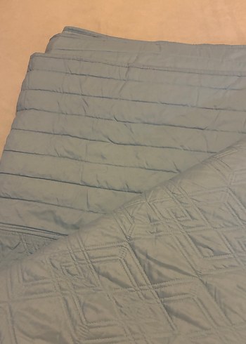 Pastel Mavi Düz Yatak Örtüsü - Görsel 4