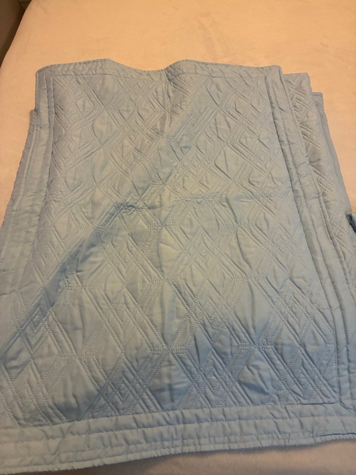 Pastel Mavi Düz Yatak Örtüsü - Görsel 5