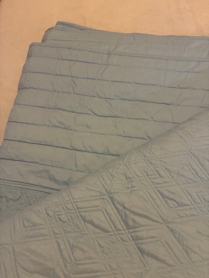 Pastel Mavi Düz Yatak Örtüsü - Görsel 4