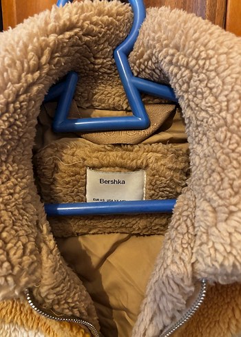 Bershka Kürklü, Renk Bloklu Kadın Mont - Görsel 4