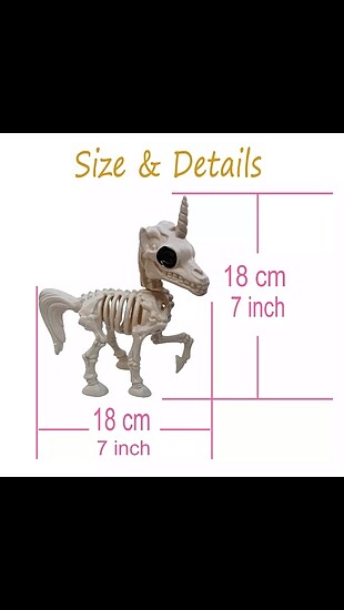  Beden Renk Unicorn iskelet Halloween
