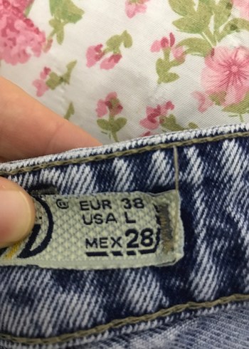 Gri Mavi Kadın Denim Midi Pantolon - Görsel 5