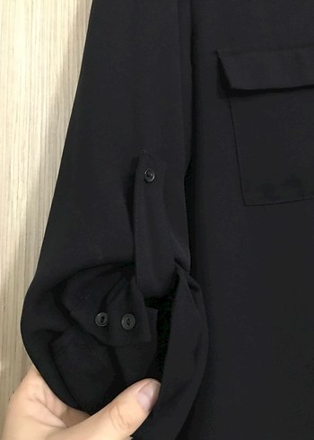 Siyah Uzun Kollu Kadın Tunik - Görsel 7