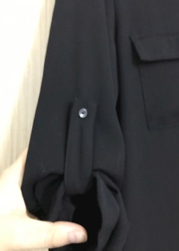 Siyah Uzun Kollu Kadın Tunik - Görsel 6