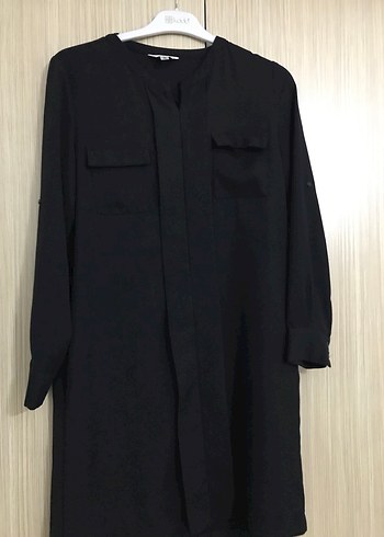 Siyah Uzun Kollu Kadın Tunik - Görsel 2