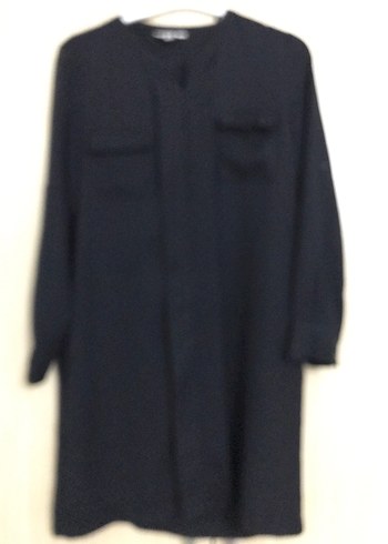 Siyah Uzun Kollu Kadın Tunik - Görsel 3