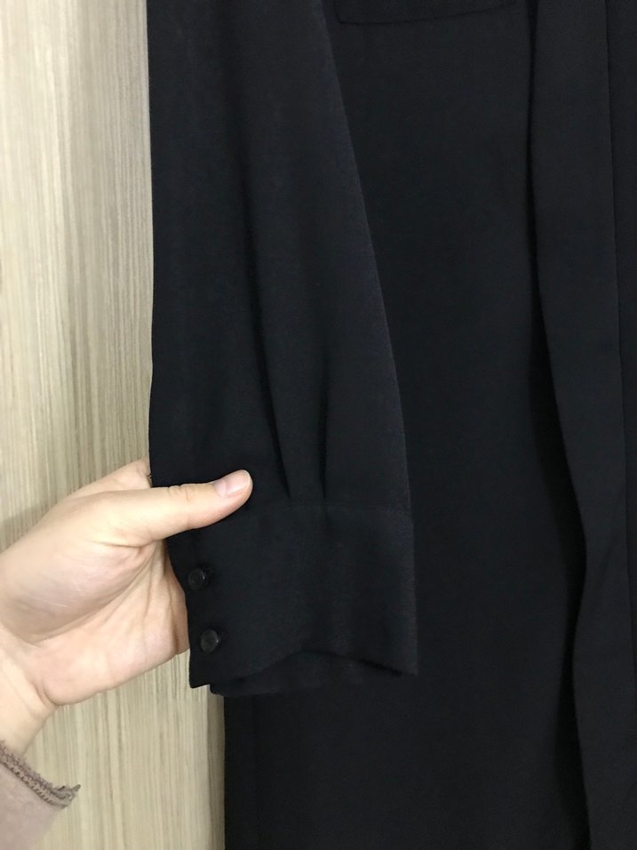 Siyah Uzun Kollu Kadın Tunik - Görsel 5