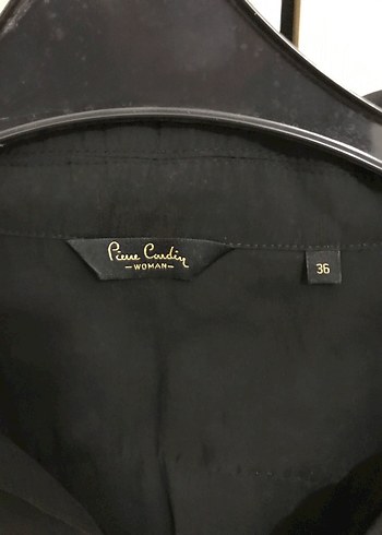 Siyah V Yaka Kadın Gömlek - Görsel 4