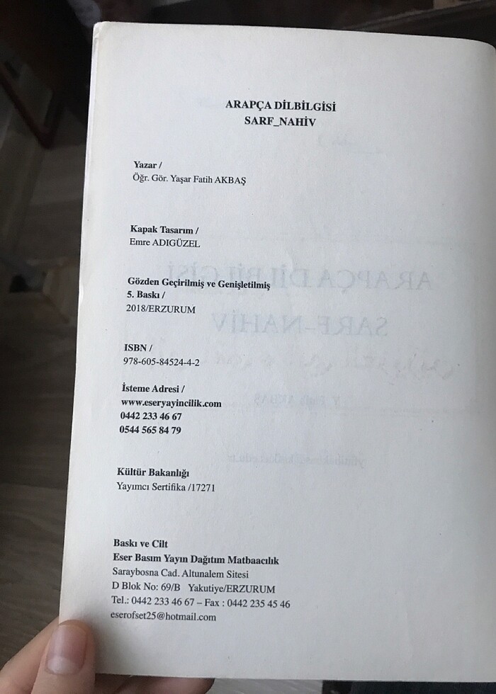 Arapça dilbilgisi sarf nahiv - Görsel 3