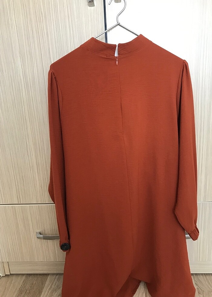 Kiremit rengi tunik takım - Görsel 5