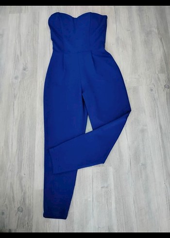 Trendyol & Milla Mavi Straplez Midi Tulum