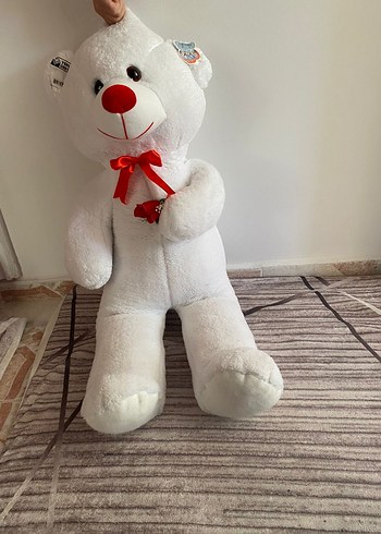  Beden Beyaz Peluş Oyuncak Ayı