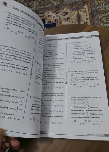 2021 ALES Sayısal Yetenek Soru Kitabı - Görsel 6