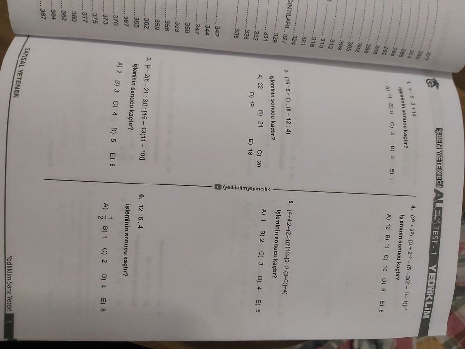 2021 ALES Sayısal Yetenek Soru Kitabı - Görsel 4