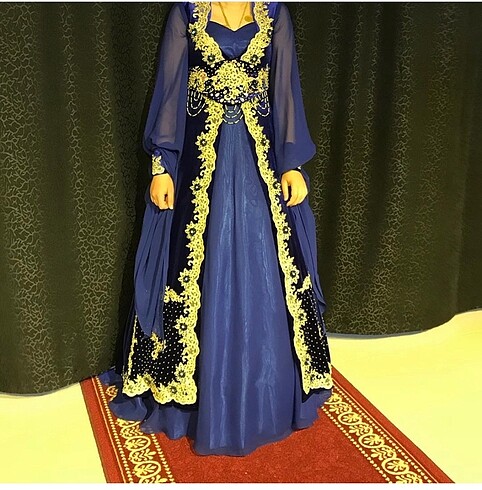 Tasarımcı SAKS MAVİ KAFTAN