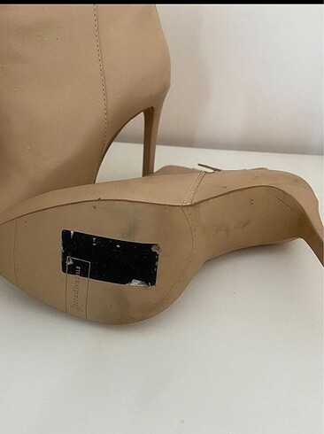 37 Beden ten rengi Renk Stradivarius İnce Topuk Bot/Bootie