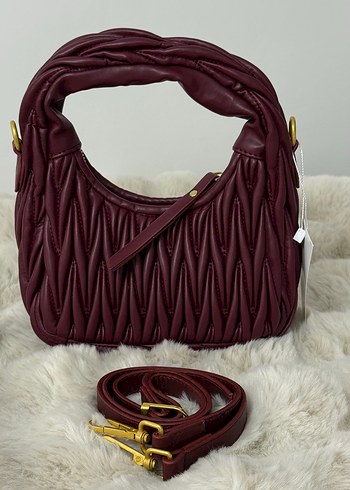 Miu Miu Miu Miu Bordo Deri Kadın Çanta