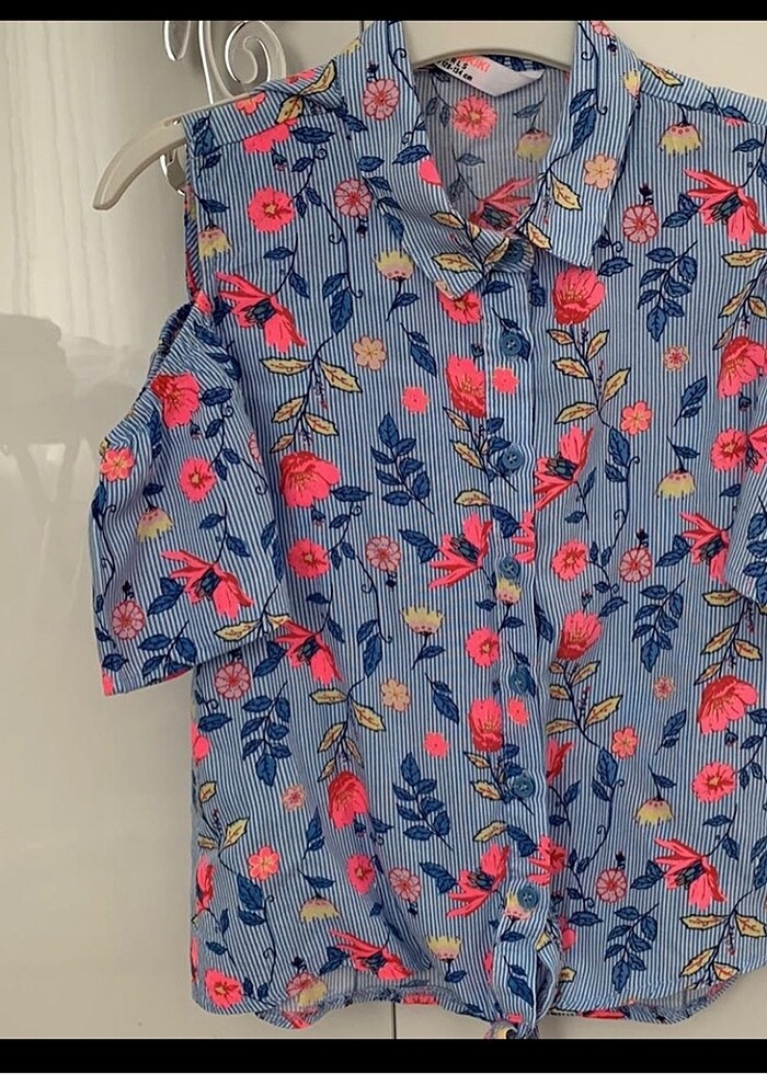 LCW Girl çiçekli yeni gömlek - Görsel 2