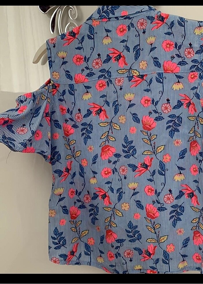 LCW Girl çiçekli yeni gömlek - Görsel 4