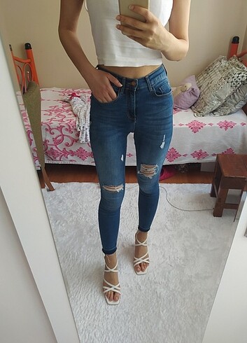 34 Beden Yüksek bel jean
