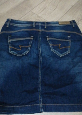 40 Beden lacivert Renk Denim Midi Etek