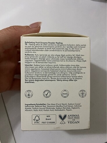 Beden Renk Enzim peeling temizleme