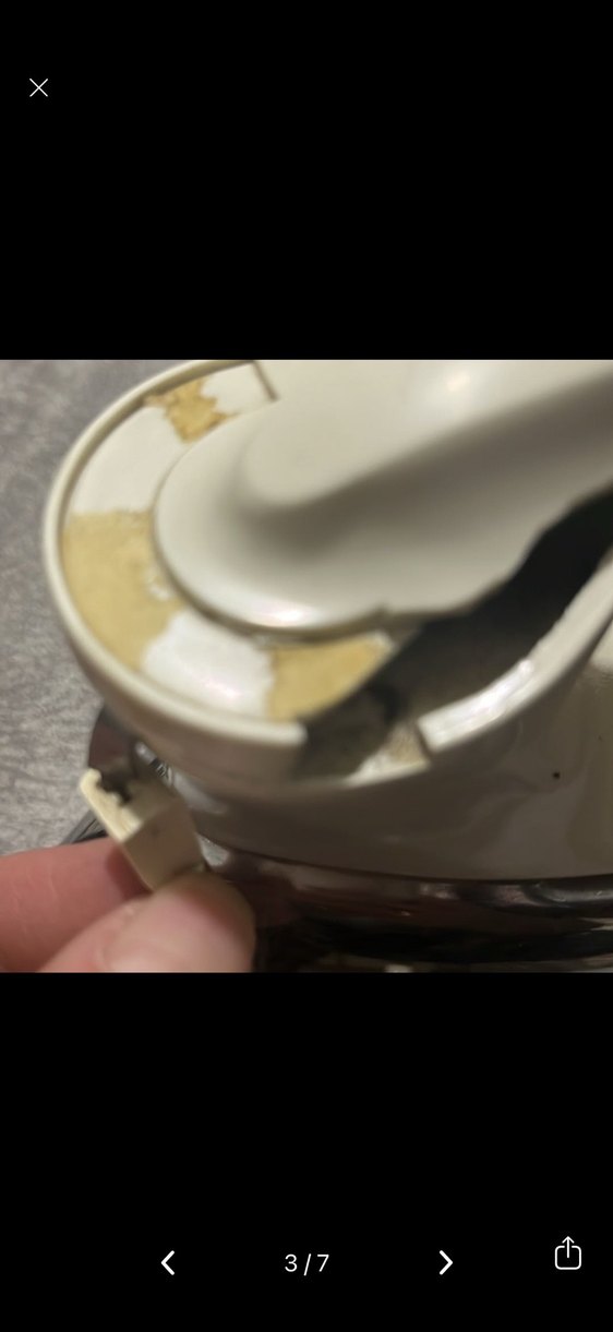 Parlak Beyaz Klasik Ütü eski - Görsel 3