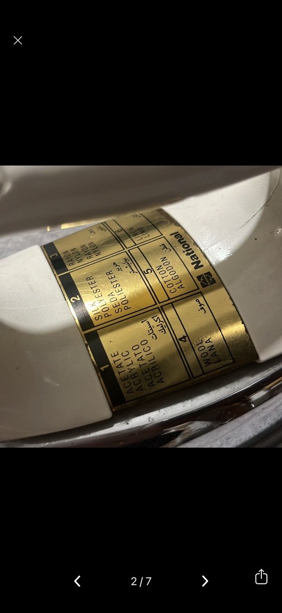 Parlak Beyaz Klasik Ütü eski - Görsel 2