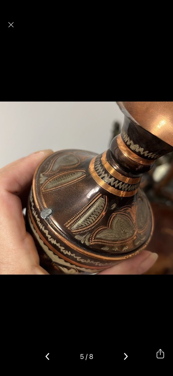 Erzincan işi bakır vintage - Görsel 5