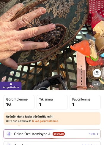 Antika otantik sandık vintage - Görsel 7