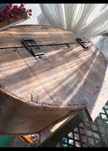 Antika otantik sandık vintage - Görsel 6