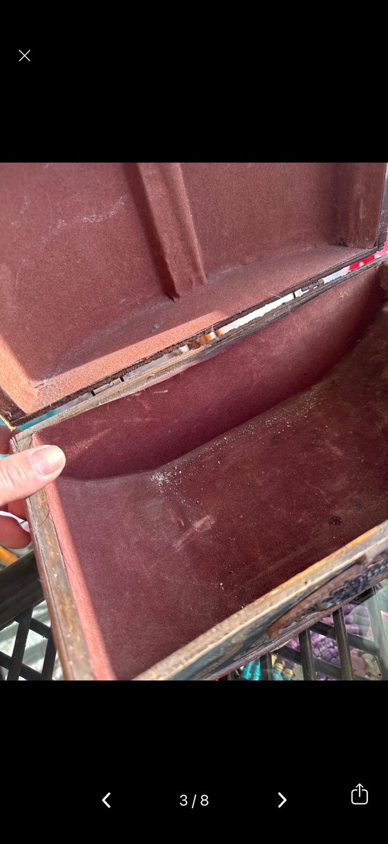 Antika otantik sandık vintage - Görsel 4