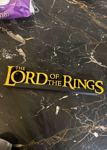 Altın Renkli Lord of the Ring 3 D